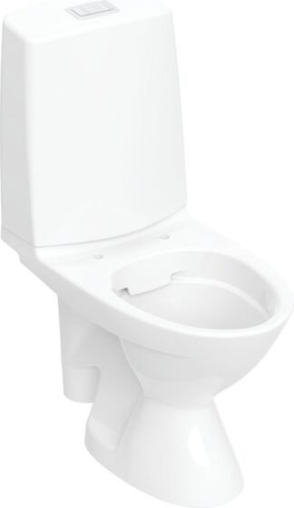 IDO Glow 63 WC-laite, kanneton, 2-huuhtelu, S-lukko, liimaus, valkoinen 38363-01