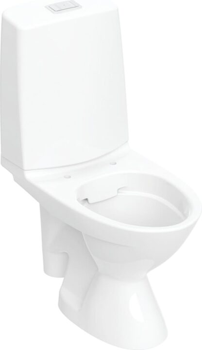IDO Glow 63 WC-laite, kanneton, 2-huuhtelu, S-lukko, liimaus, valkoinen 38363-01
