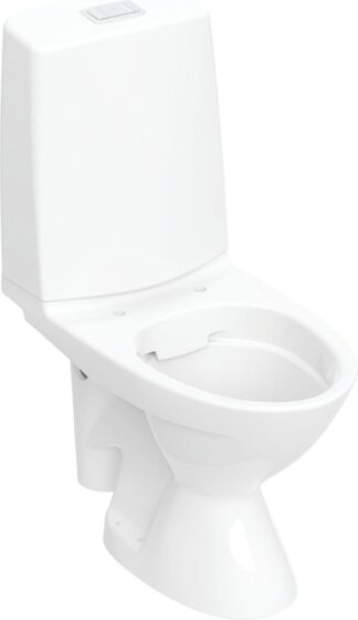 IDO Glow WC-laite, kanneton, 2-huuhtelu, rimfree, peruskorjaus, valkoinen 38463-01, 32mm sivuviemäri vasemmalta