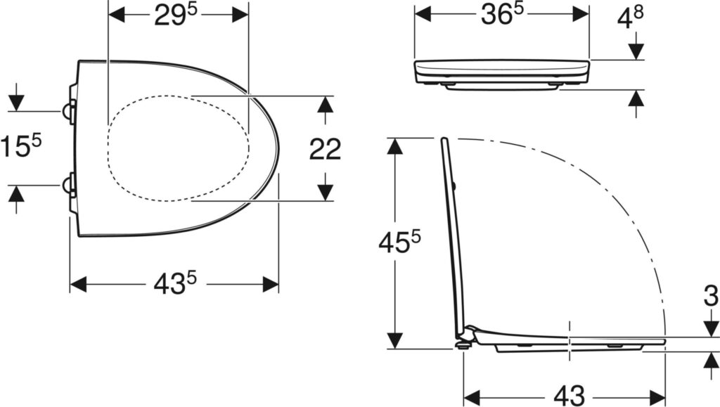 Ido Glow WC-istuinkansi kova musta - kestävä ja tyylikäs valinta - Image 3