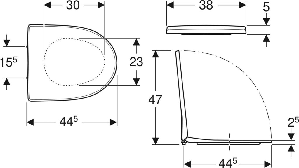 IDO Seven D WC-istuinkansi pehmeä valkoinen - Image 2