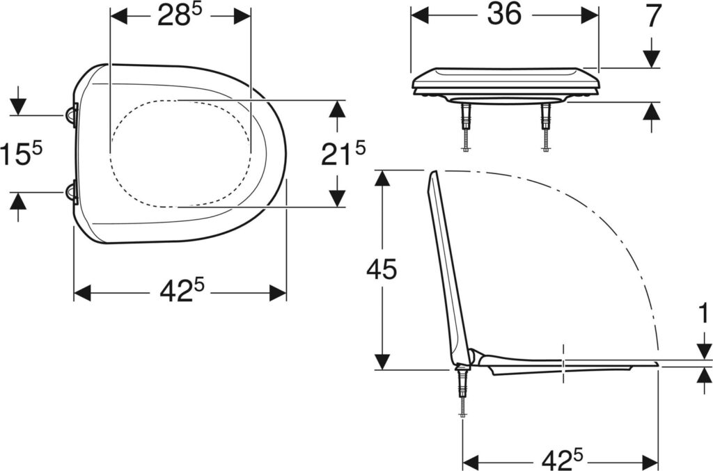 Ido Trevi WC-istuinkansi kova QR mattavalkoinen 5711138 - Image 2