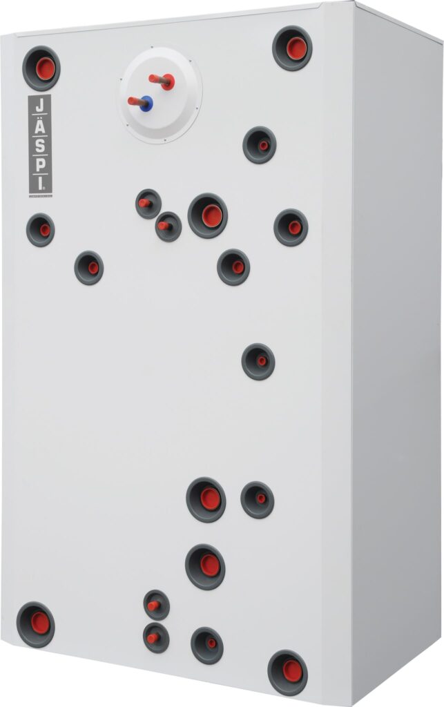 JÄSPI Ovali Hybrid 1000 Lämminvesivaraaja – Teräs, 1000 l, Aurinkokierukka, 3 bar, Monienergiajärjestelmäyhteensopiva