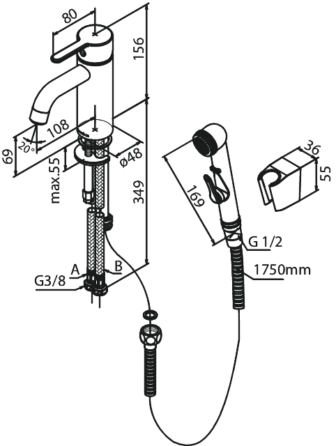 Damixa Silhouet 740300000 pesuallashana – Kromi, bidevarustein - Image 3