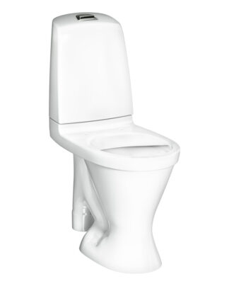 WC-istuin Nautic 1596 Hygienic Flush, S-lukko, suuri jalka, korkea malli, ilman istuinkantta - Gustavsberg