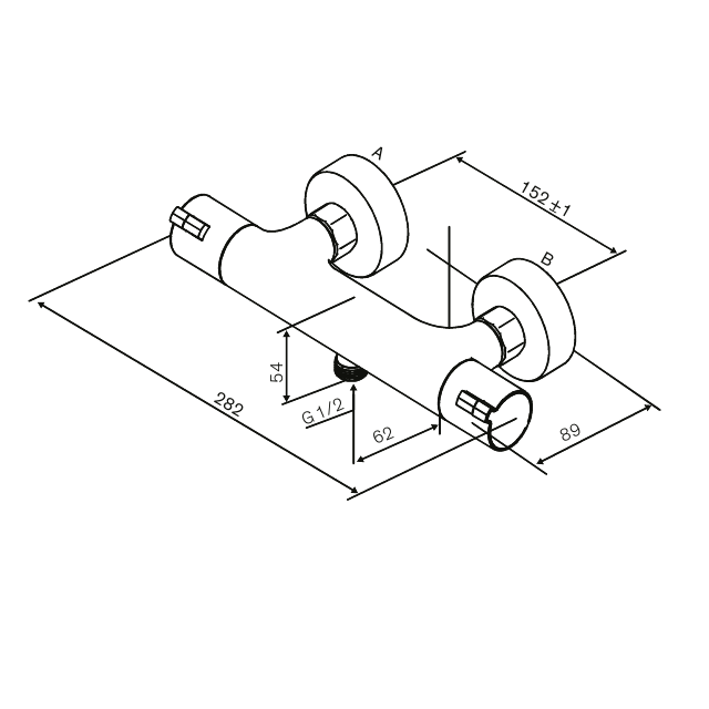 Damixa Core Suihkutermostaatti mattamusta 594006135 - Image 2