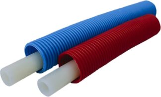 Käyttövesiputki suojaputkessa Henco Sanipex 15x2,5/28 punainen 50 m