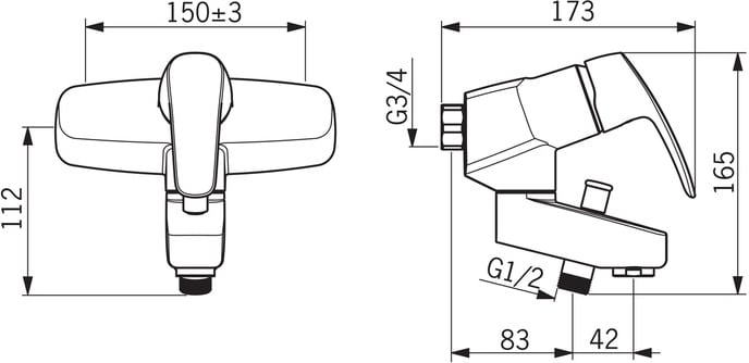 Oras Safira 1072 Amme- ja suihkuhana - Image 2