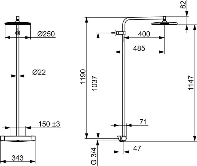 Oras Optima Style 7191N Sadesuihkuhana - Image 2