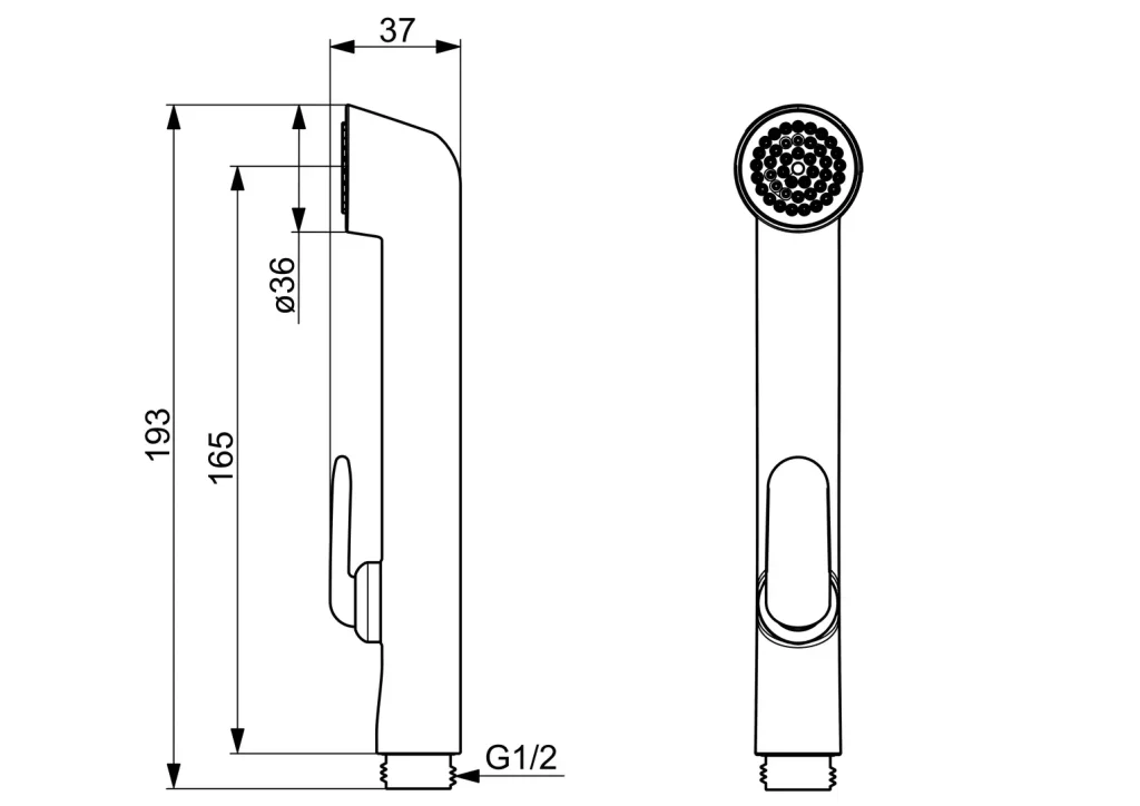 Oras Bidetta käsisuihku, kromi, 242050