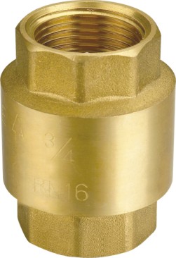 Messinkinen jousitakaiskuventtiili S0403A
