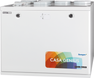 ILMANVAIHTOKONE SWEGON CASA ILTO 300-400 GENIUS L RH + CO2